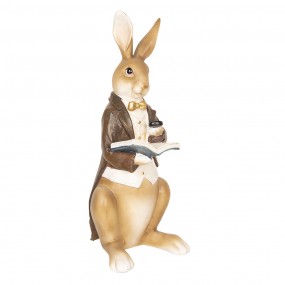 26PR2600 Figurine Rabbit 15x13x40 cm Beige Brown Polyresin Home Accessories