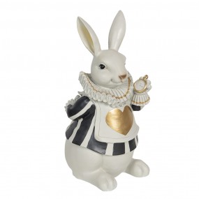26PR3163 Figurine Rabbit 17x14x33 cm White Polyresin Home Accessories