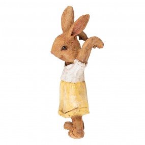26PR3533 Figurine Rabbit 5x5x9 cm Yellow Brown Polyresin Home Accessories