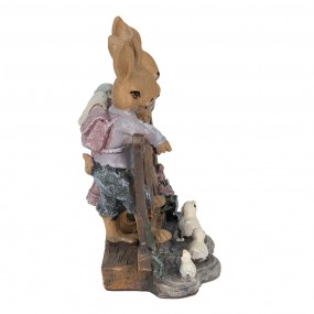 26PR3536 Figurine Rabbit 14x9x13 cm Brown Polyresin Home Accessories