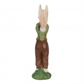26PR3566 Figurine Rabbit 10x7x25 cm Brown Polyresin Home Accessories