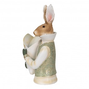 26PR3593 Figurine Rabbit 16x13x30 cm Beige Polyresin Home Accessories