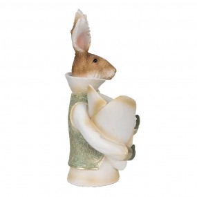 26PR3593 Figurine Rabbit 16x13x30 cm Beige Polyresin Home Accessories