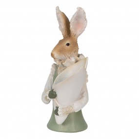 26PR3594 Figurine Rabbit 16x13x30 cm Beige Polyresin Home Accessories