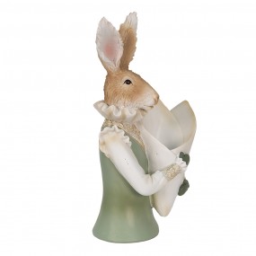 26PR3594 Figurine Rabbit 16x13x30 cm Beige Polyresin Home Accessories