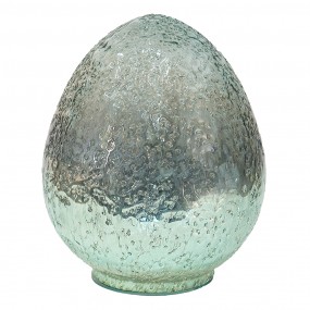 26GL3527 Figurine Egg Ø 13x19 cm Green Glass Home Accessories