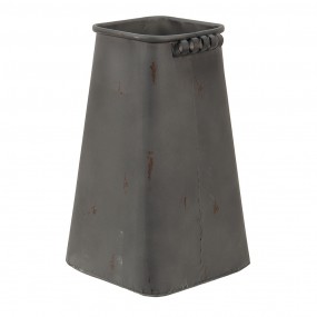 26Y4650 Vase 20x20x36 cm Grey Metal Decorative Vase