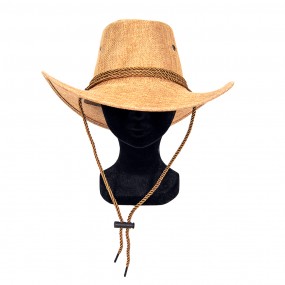 2JZHA0088LCH Hat Maat 56 cm Brown Paper straw Sun Hat