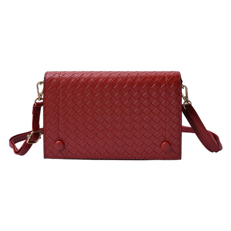 JZBG0257R Shoulder Bag  20x14 cm Red Plastic Handbag