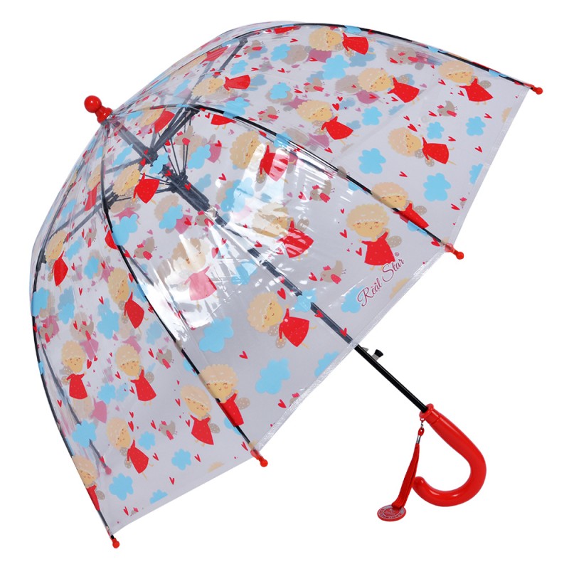 JZCUM0006R Kinderregenschirm Ø 65x65 cm Rot Kunststoff Regenschirm