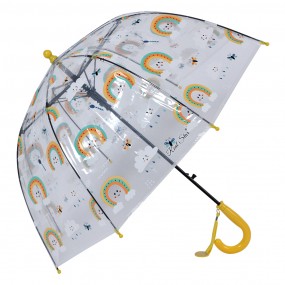 2JZCUM0006Y Kinderregenschirm Ø 65x65 cm Gelb Kunststoff Regenbogen Regenschirm