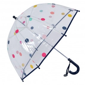 2JZCUM0009Z Children's Umbrella Ø 65x65 cm Black Plastic Dots Umbrella