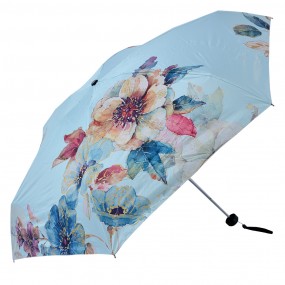 2JZUM0036 Parapluie pour adultes Ø 92 cm Bleu Polyester Fleurs Parapluie
