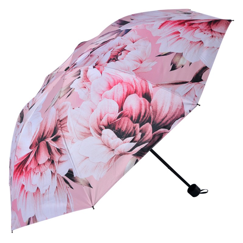 JZUM0041 Paraplu Volwassenen  Ø 95 cm Roze Polyester Bloemen Regenscherm