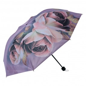 2JZUM0042 Erwachsenen-Regenschirm Ø 95 cm Violett Polyester Blumen Regenschirm