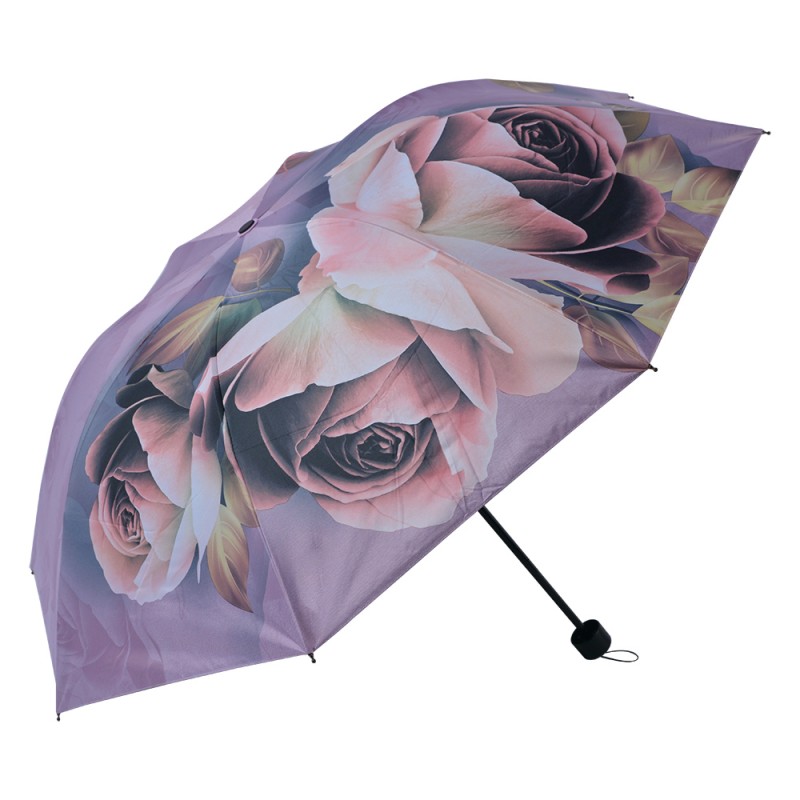 JZUM0042 Erwachsenen-Regenschirm Ø 95 cm Violett Polyester Blumen Regenschirm