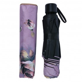 2JZUM0042 Erwachsenen-Regenschirm Ø 95 cm Violett Polyester Blumen Regenschirm