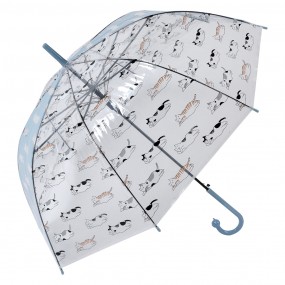 2JZUM0055LBL Adult Umbrella Ø 60 cm Transparent Plastic Cats Transparent umbrella