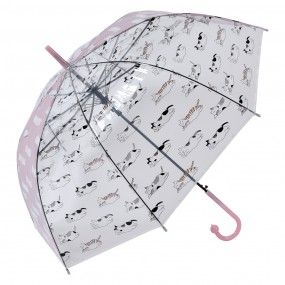 2JZUM0055P Erwachsenen-Regenschirm Ø 60 cm Rosa Kunststoff Katzen Regenschirm