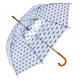2JZUM0056BL Paraplu Volwassenen  Ø 60 cm Blauw Kunststof Honden Regenscherm
