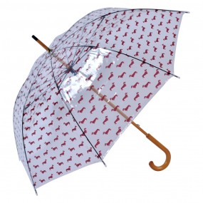 2JZUM0056CH Erwachsenen-Regenschirm Ø 60 cm Braun Kunststoff Hunde Regenschirm