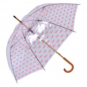 2JZUM0056R Erwachsenen-Regenschirm Ø 60 cm Rot Kunststoff Hunde Regenschirm