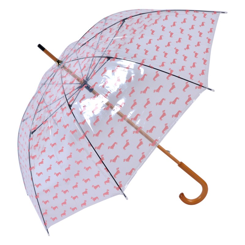 JZUM0056R Erwachsenen-Regenschirm Ø 60 cm Rot Kunststoff Hunde Regenschirm