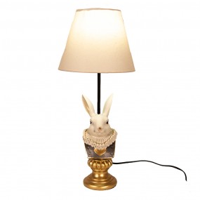 26LMC0056 Table Lamp Rabbit Ø 23x53 cm  Beige Plastic Desk Lamp