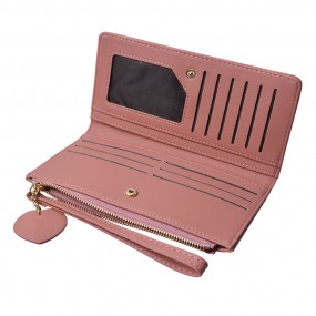 2JZWA0133P Brieftasche 19x11 cm Rosa Kunststoff