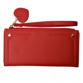 2JZWA0133R Brieftasche 19x11 cm Rot Kunststoff