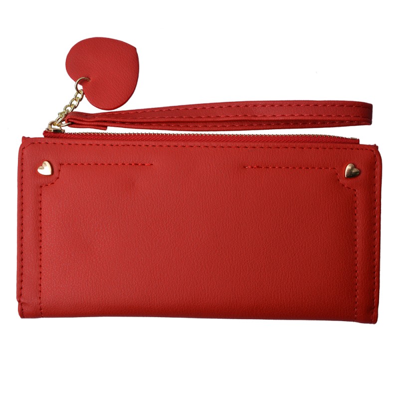 JZWA0133R Brieftasche 19x11 cm Rot Kunststoff