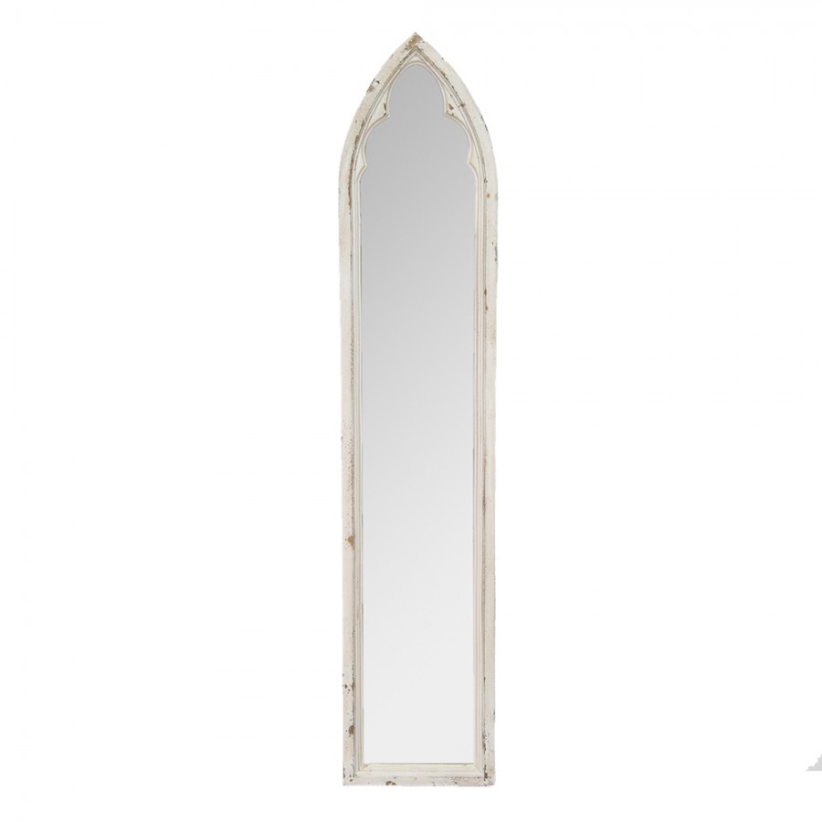 White on sale wooden mirror