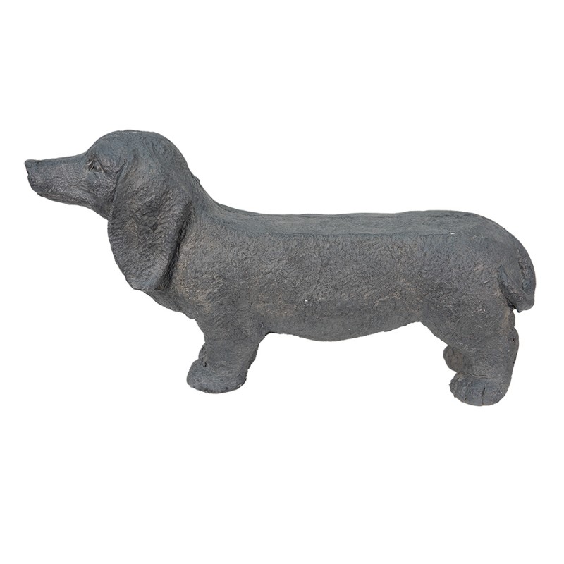 5MG0019 Figurine Dog 74x19x39 cm Grey Stone Home Accessories