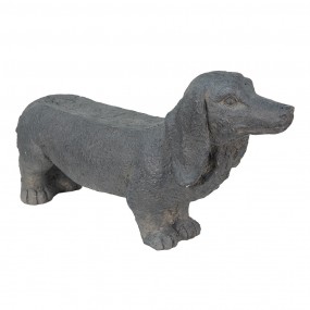 25MG0019 Figurine Dog 74x19x39 cm Grey Stone Home Accessories