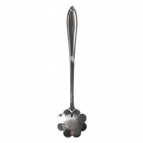 264452ZI Teaspoon 12 cm Silver colored Metal Flower Coffee Spoon