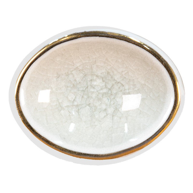 65052 Türknauf 4 cm Weiß Keramik Möbelknopf