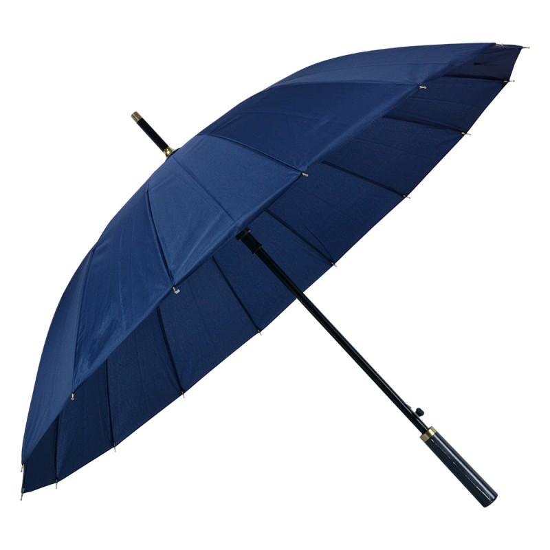 JZUM0032BL Paraplu Volwassenen  Ø 100 cm Blauw Polyester Regenscherm