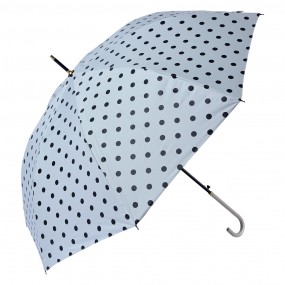 2JZUM0047 Erwachsenen-Regenschirm Ø 100 cm Weiß Polyester Punkte Regenschirm