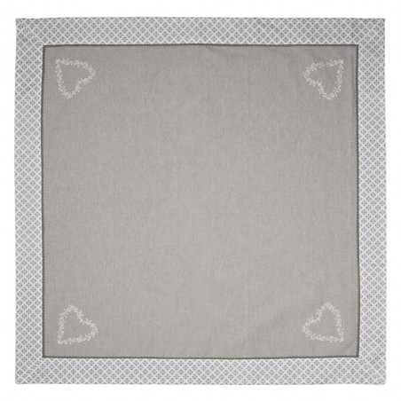 Nappe carrée 100 x 100 cm Clayre-Eef - Coeur de Déco