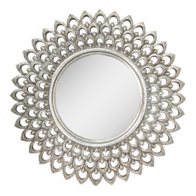 262S260 Mirror Ø 27 cm Silver colored Plastic Round Large Mirror