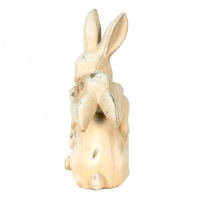 26CE1485 Figurine Rabbit 20x10x25 cm Beige Ceramic Home Accessories
