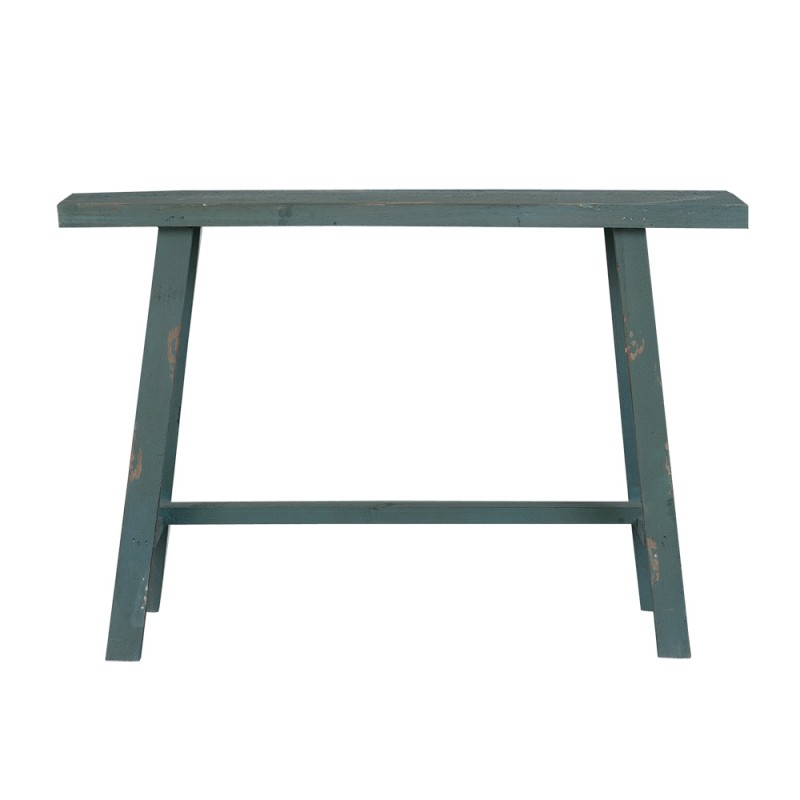 5H0160 Plant Table 60x21x40 cm Green Wood Rectangle Plant Stand