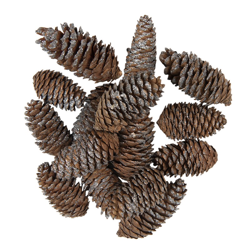 64583 Decorative Pinecone Set of 15 Pinecone 7/9 cm Brown Wood