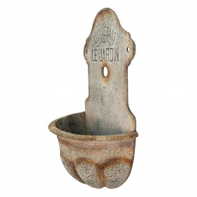 25Y1097 Porte-plante 46x24x69 cm Gris Métal Support de plante de décoration