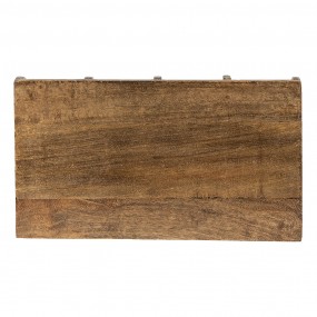 26H2142 Letter Holder 40x22x23 cm Brown Wood Letter Tray