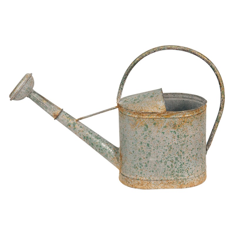 6Y4993 Decorative Watering Can 50x16x33 cm Grey Green Metal Watering Can
