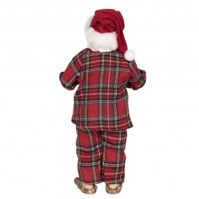 264650 Figur Weihnachtsmann 28 cm Rot Grün Textil Figur