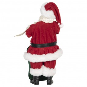 264651 Figur Weihnachtsmann 28 cm Rot Grün Textil Figur