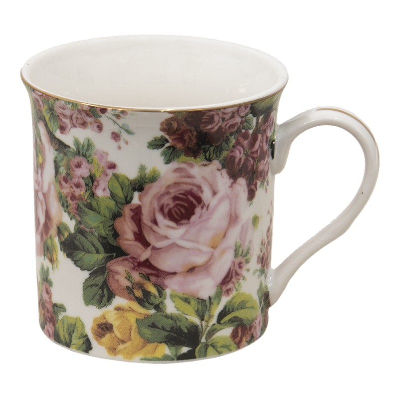 PFMU Mug 330 ml Pink Porcelain Flowers Tea Mug