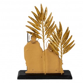 264670 Statuetta Presepe 24 cm Color oro Grigio Plastica Ferro Decorazione di Natalizie